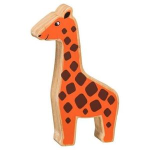 Natural Wooden Giraffe