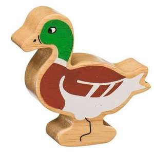 Wooden Painted Duck