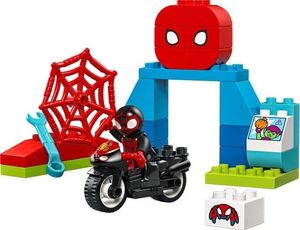 Spidey set with Spin’s motorcycle toy