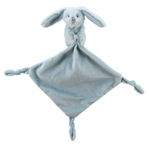 Blue Bunny Finger Puppet Comforter