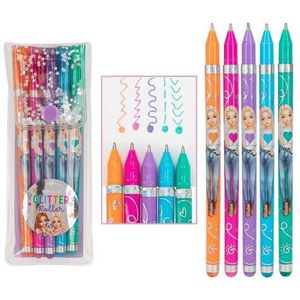 6 Glitter Roller Pens