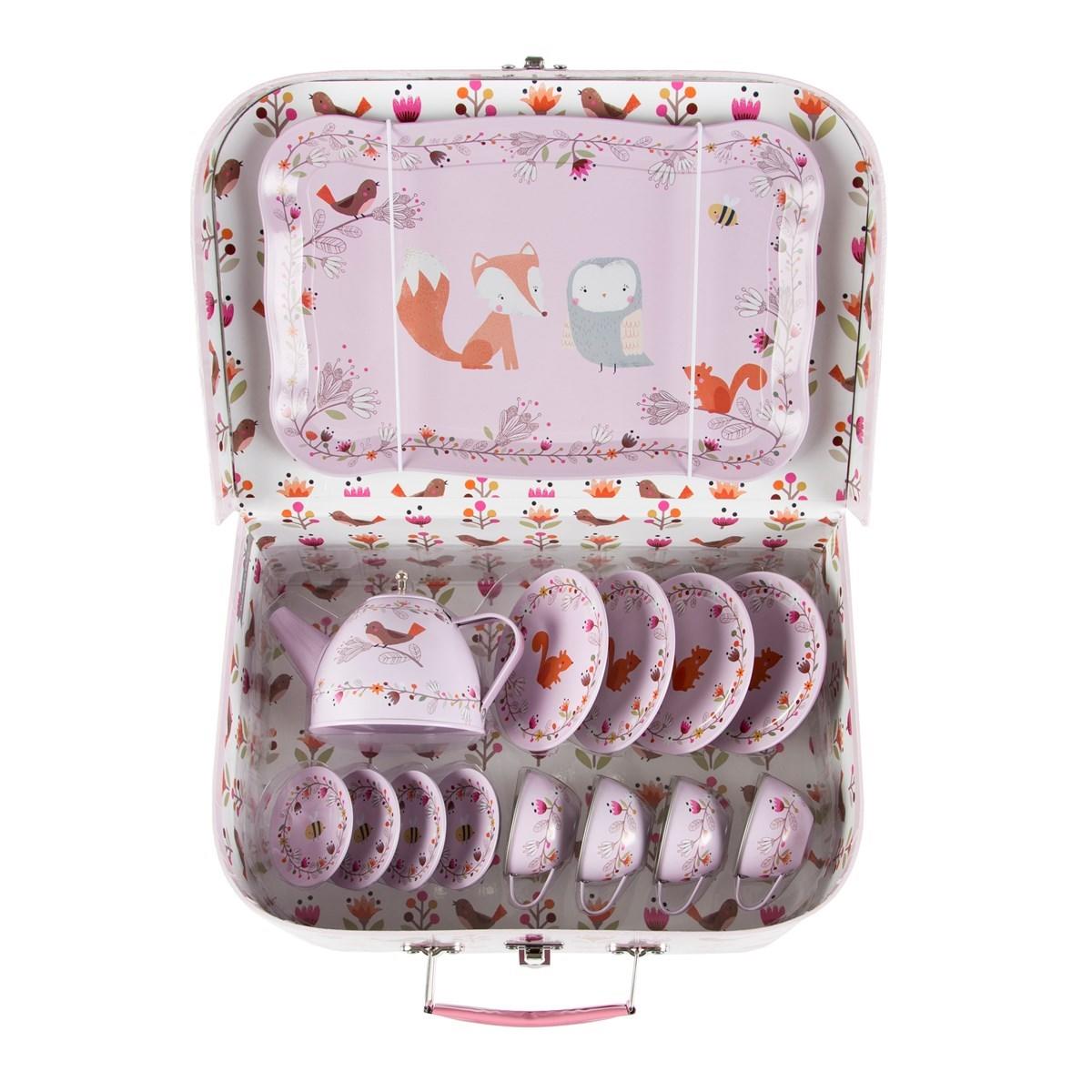 Woodland Friends Tin Tea Set