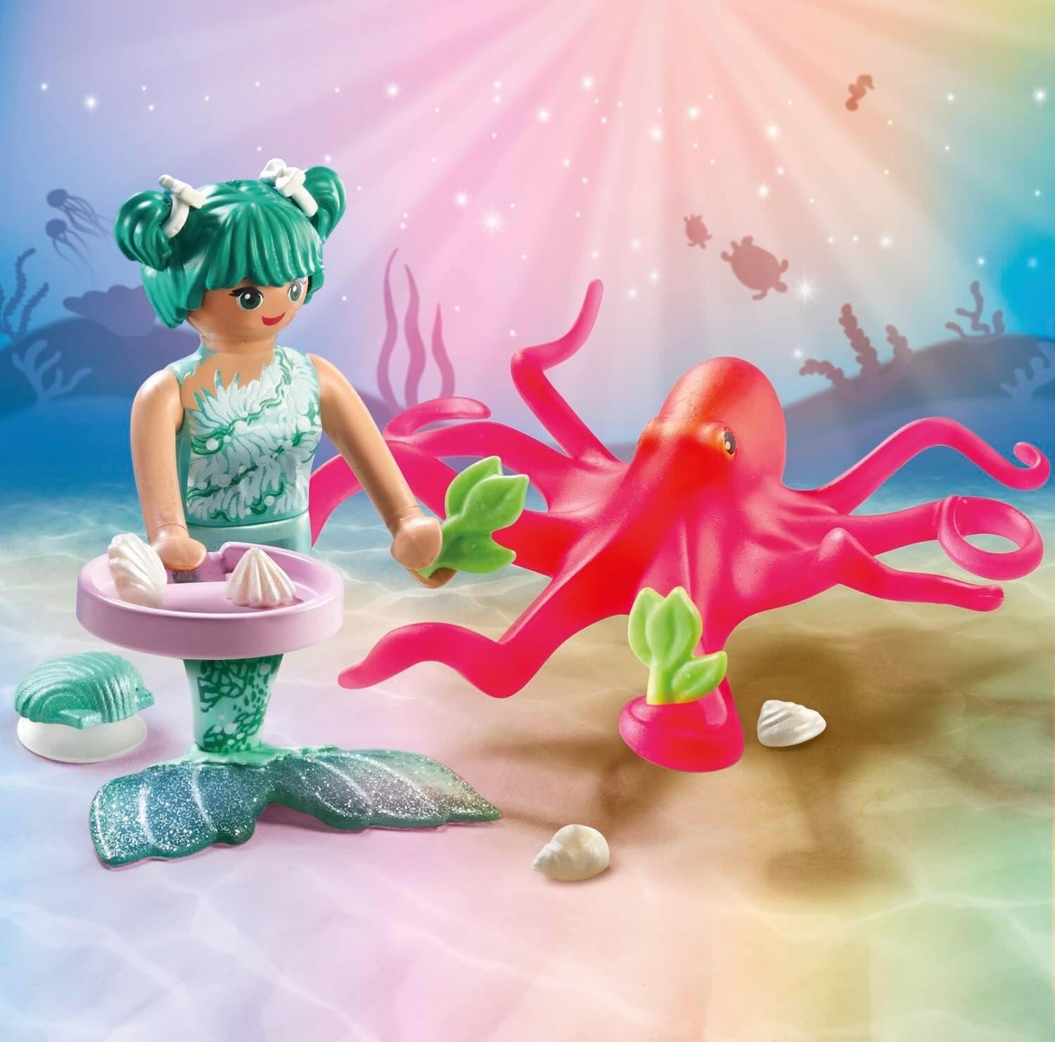 Merman with Colour-Changing Octopus
