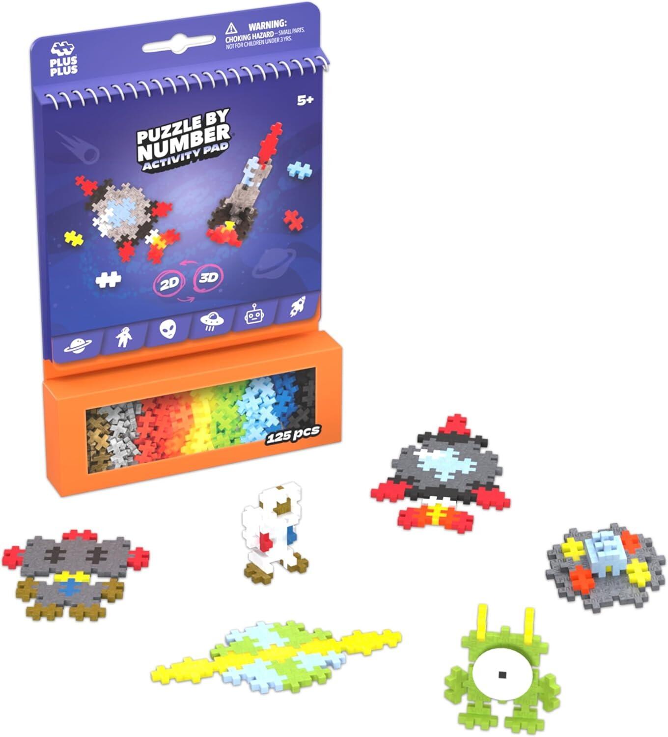 Puzzle by Number Activity Pad - Space