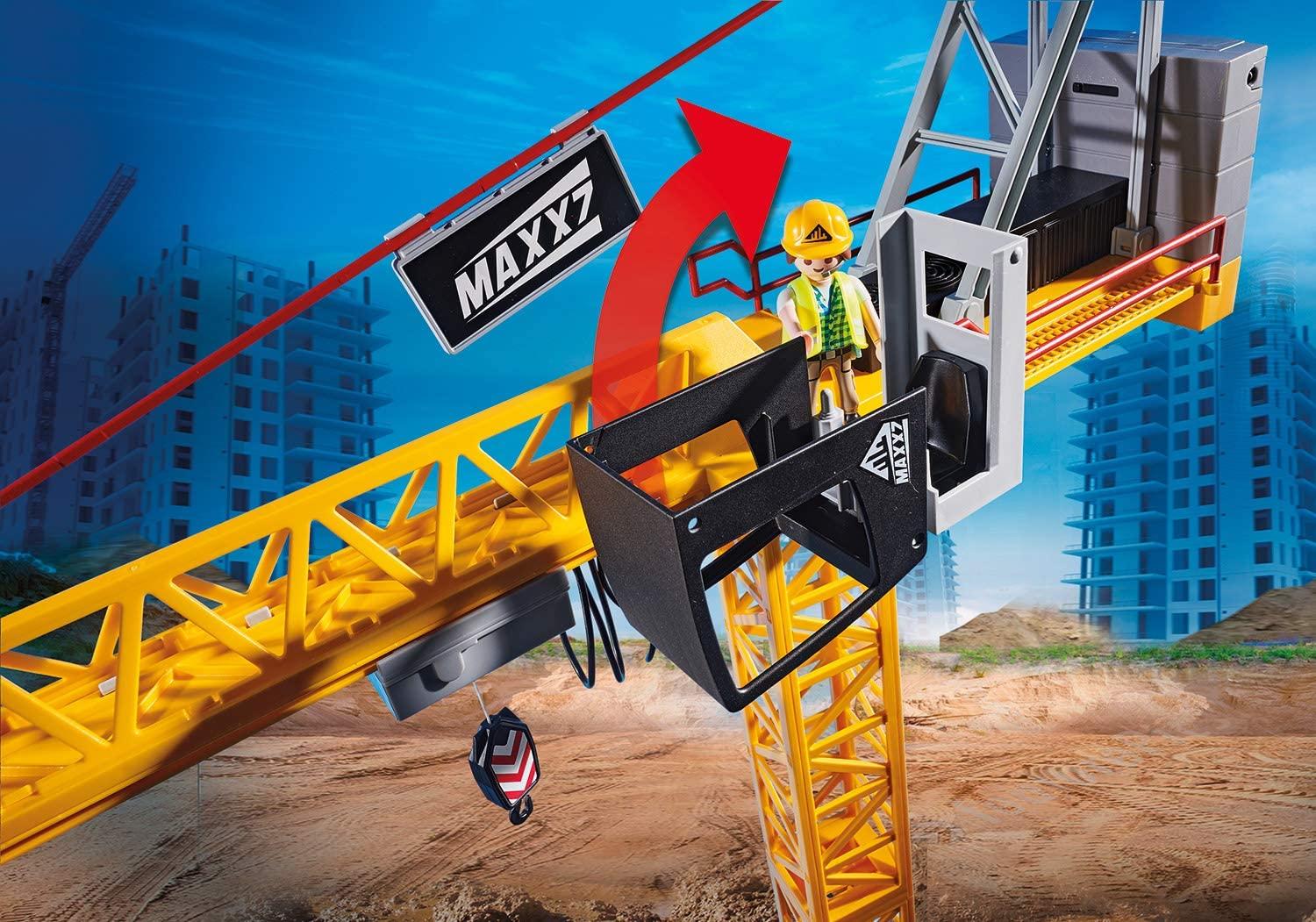 Remote Controlled Crane with Building Section