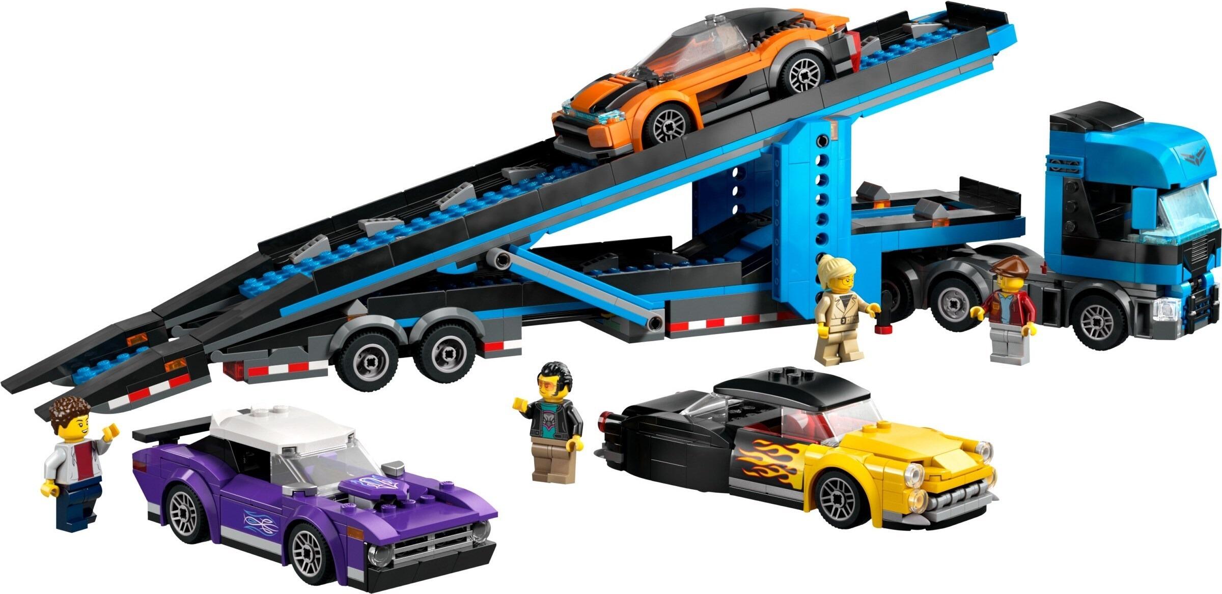 Car Transporter Truck with Sports Cars