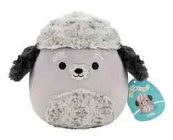 7.5 inch Squishmallow - Alfie the grey fluffy dog