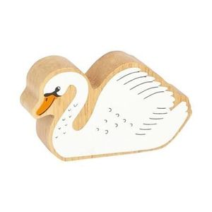 Natural Colourful Wooden Swan