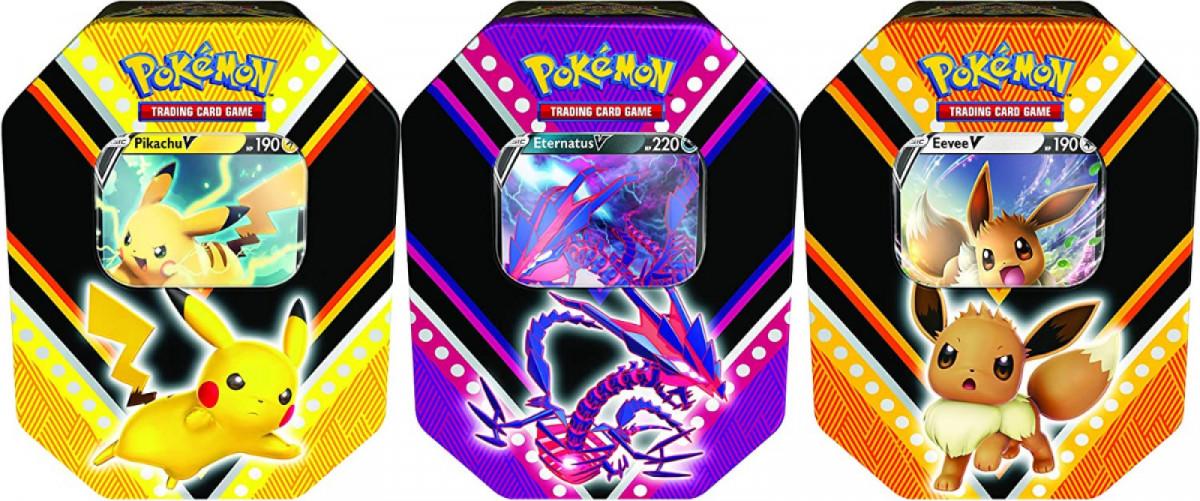 pokémon trading card game v powers tin Pokemon TCG: V Powers Tin Pikachu New main image 1