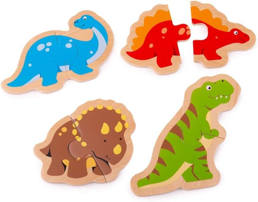 Dinosaur 2 piece Wooden Puzzles