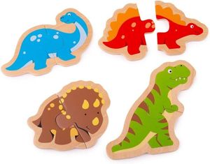 Dinosaur 2 piece Wooden Puzzles