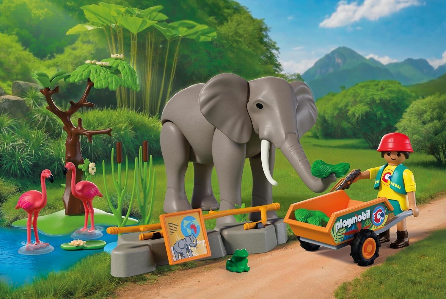 Elephant with Zookeeper