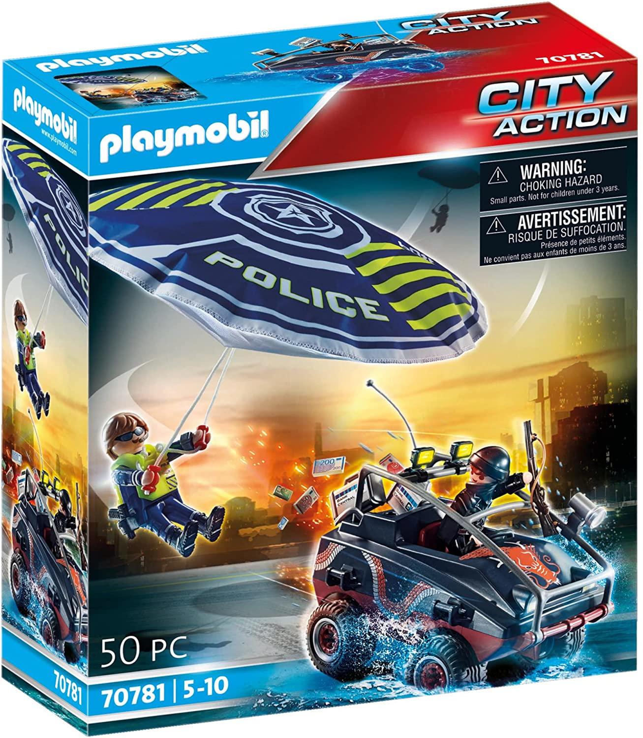 Police Parachute with Amphibious Vehicle