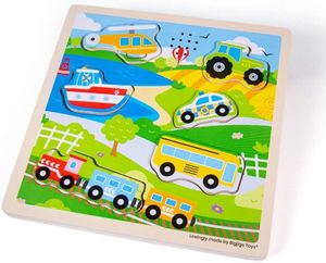 Wooden Transport Sound Puzzle