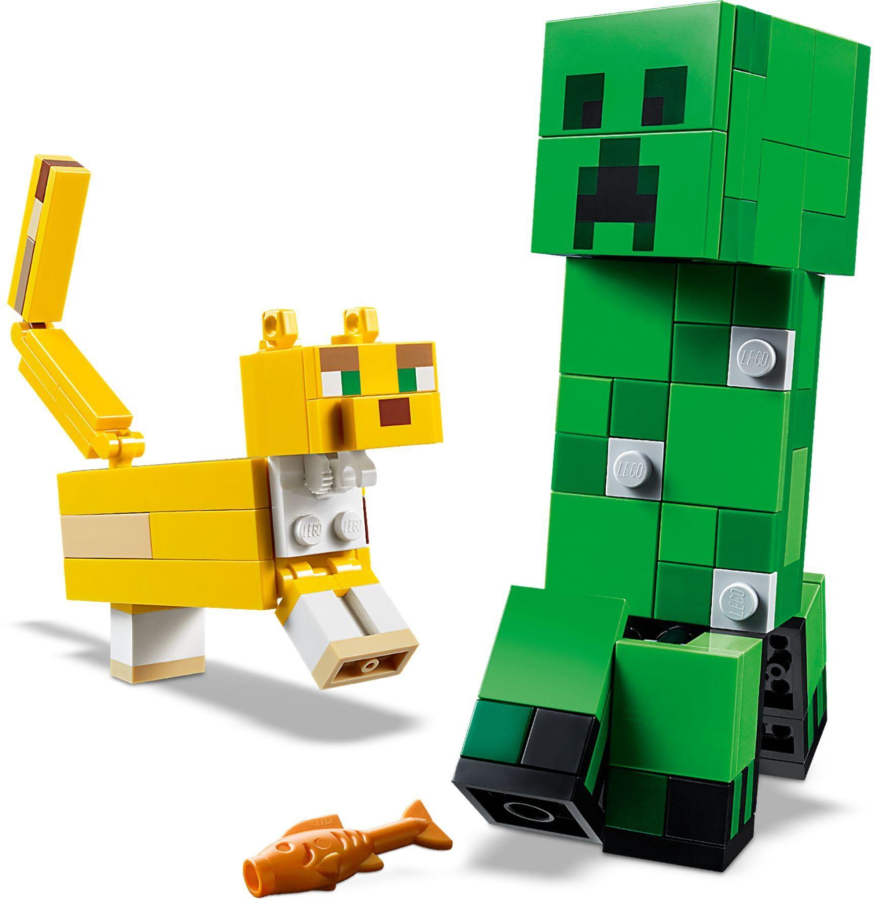Minecraft BigFig Creeper and Ocelot