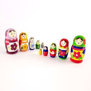 Paint your own russian doll