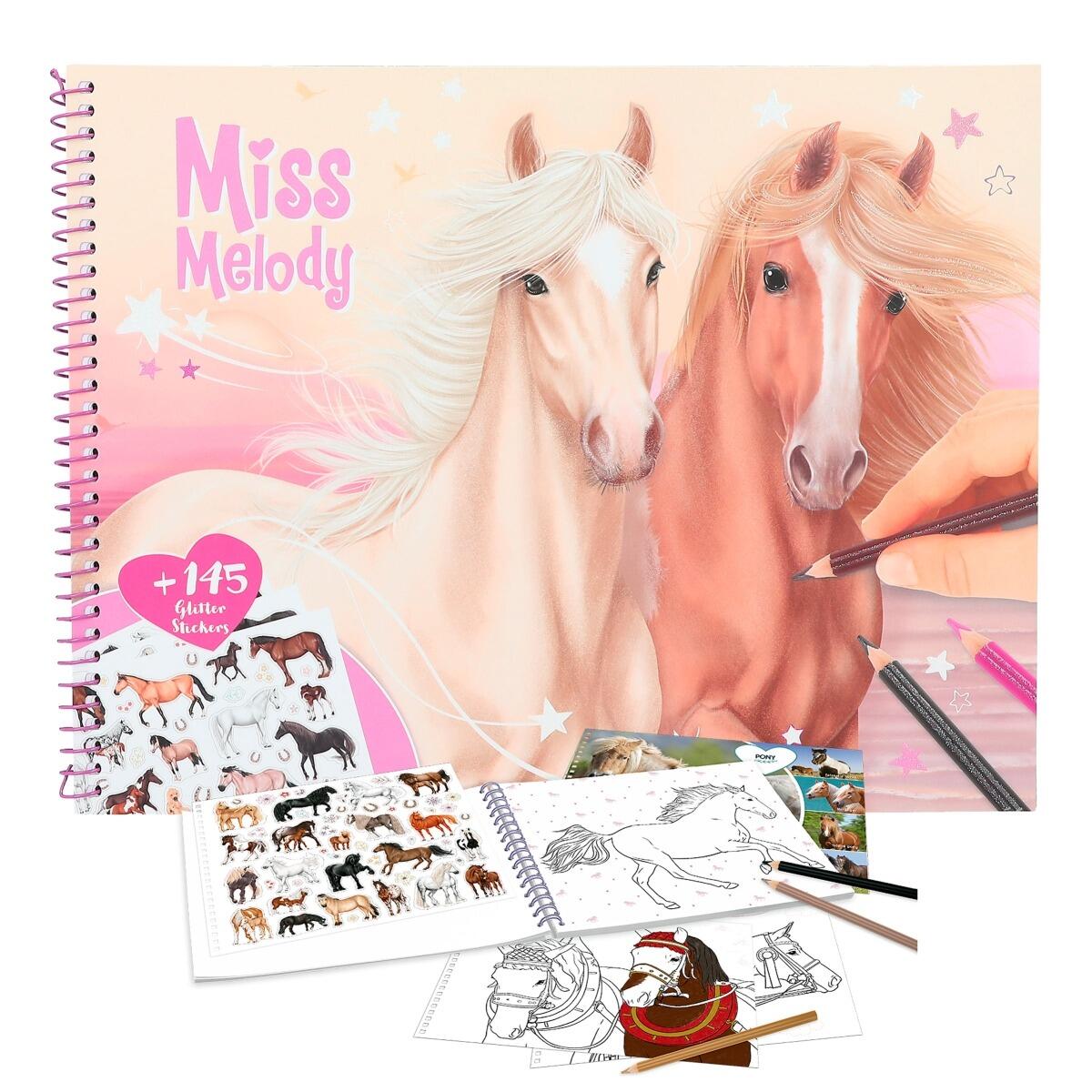 Miss Melody Horse Colouring Book with Stickers