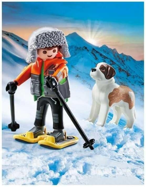 Hiker with St Bernard