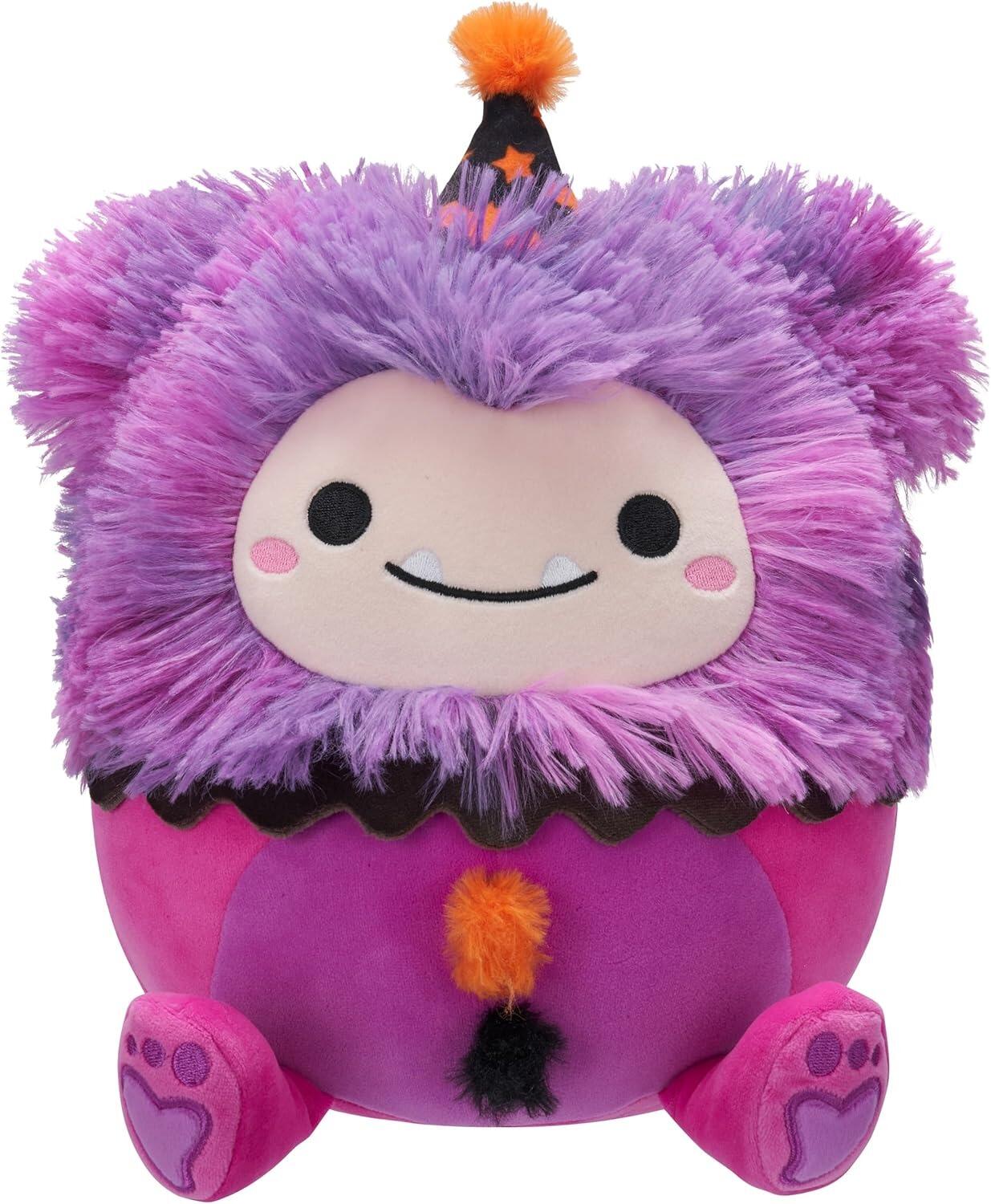 Woxie the Magenta Bigfoot in Clown Costume