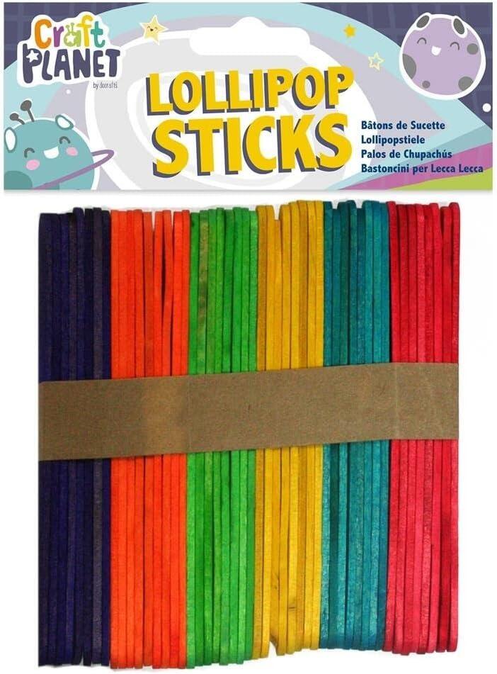 Lollipop Sticks, Coloured