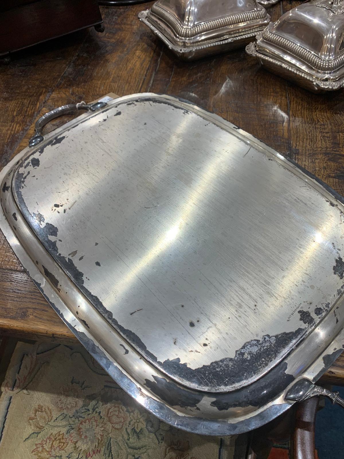 Mappin&Webb salver tray アンティーク　トレイ Vintage Mappin & Webb silber plate tray