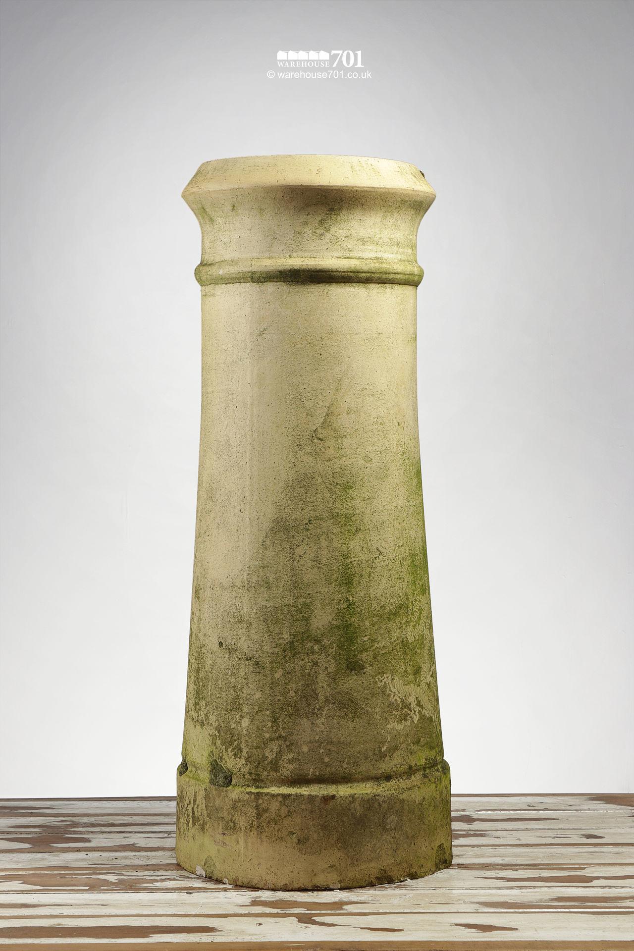 Cream Tapered Cannon Mouth Chimney Pot #1