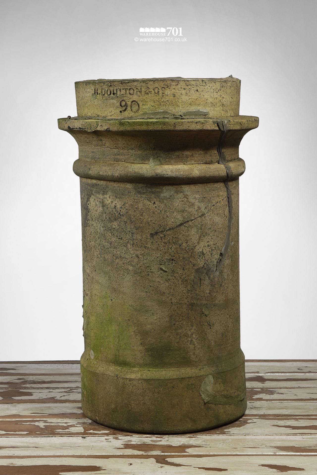 Reclaimed H Doulton Beaded Buff Chimney Pot #3