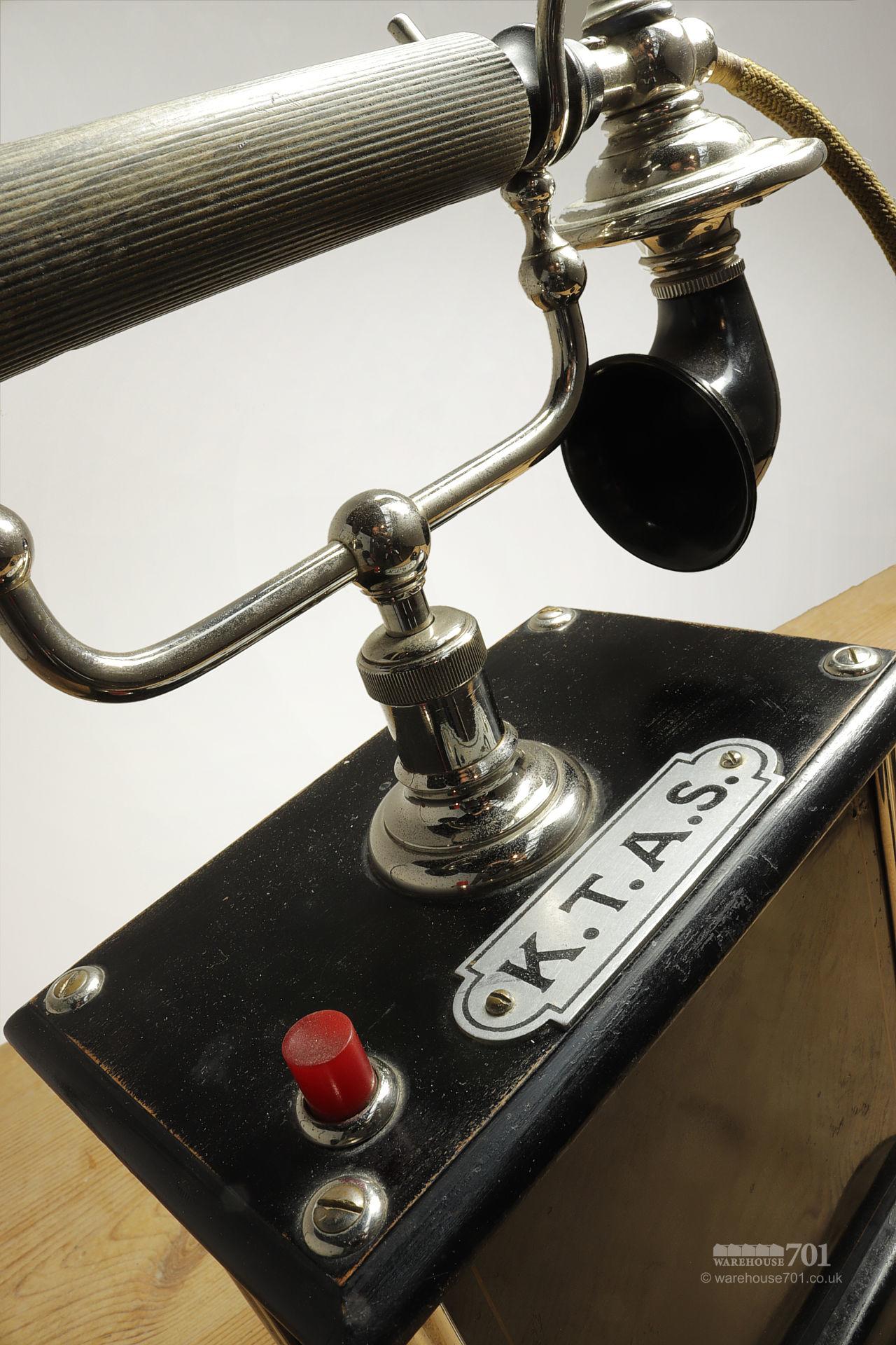 Antique Danish KTAS Hand Crank Telephone #5