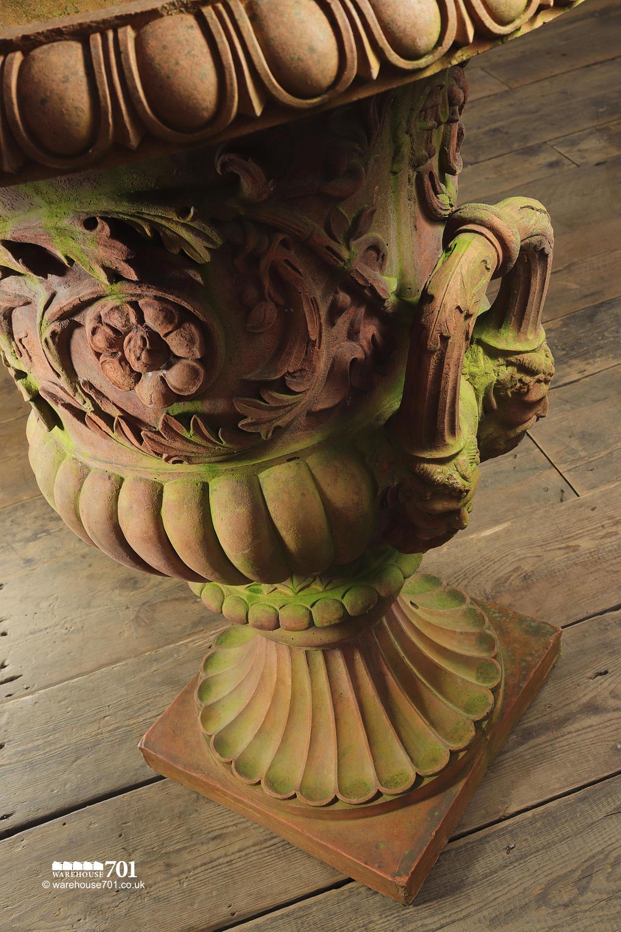 Magnificent Terracotta Decorative Campana Urns after Blashfield #6