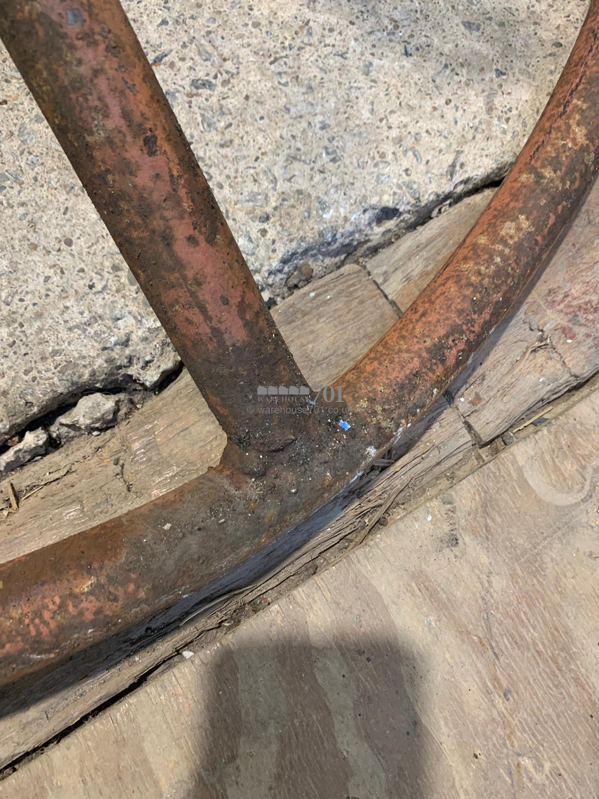 Vintage wrought iron ship's anchor