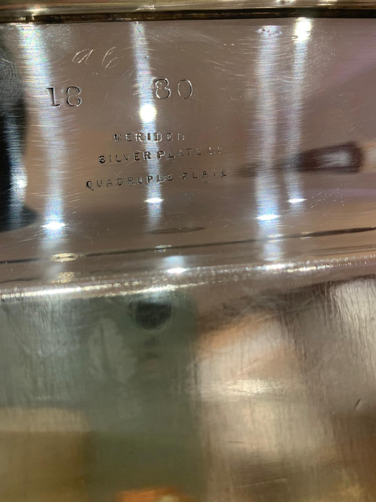Aesthetic silver plate tray