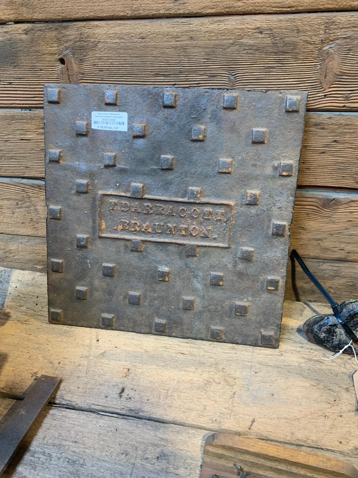 Manhole cover cast iron unusual