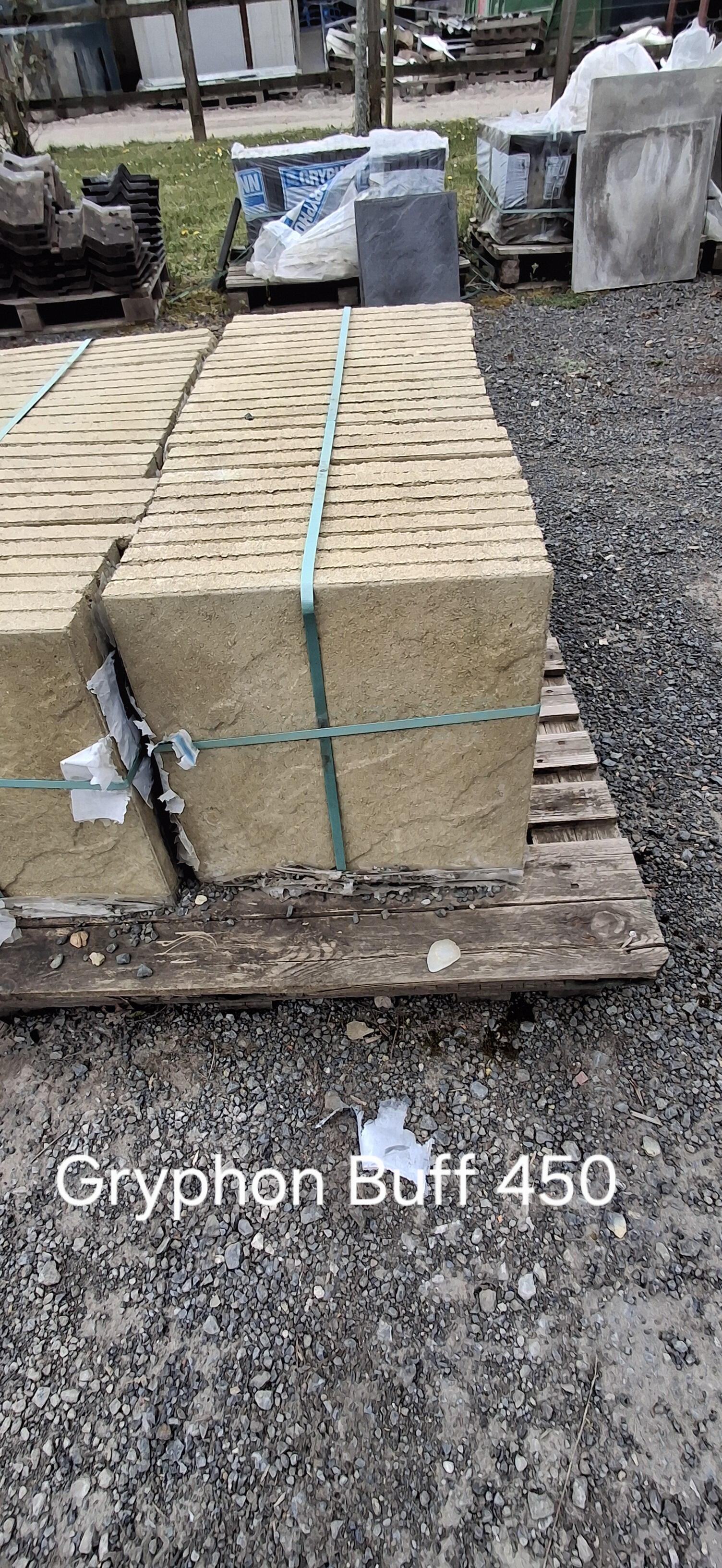 450x450mm Riven Buff Slab - Each