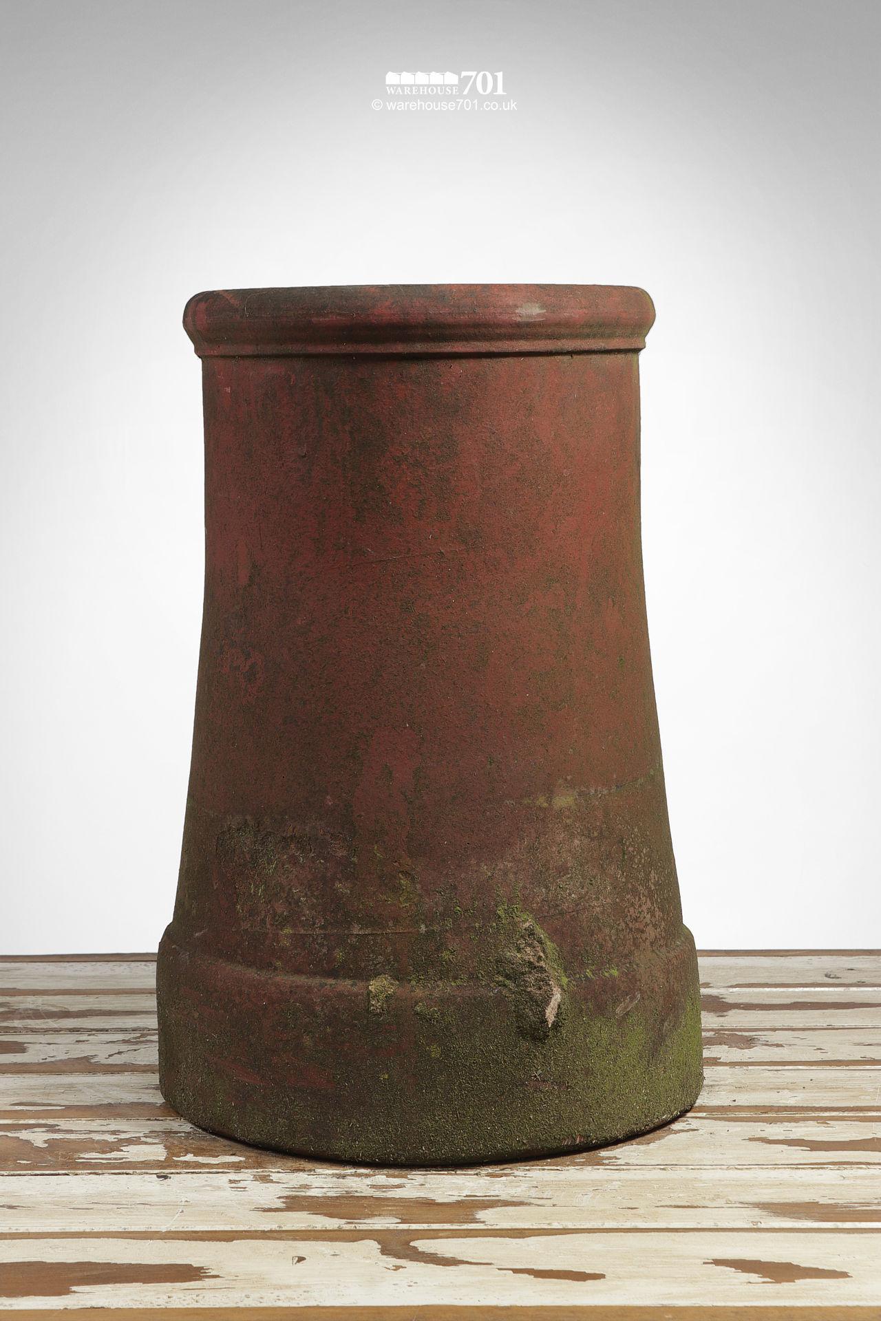 Elegant Roll Top Reclaimed Terracotta Chimney Pot #1