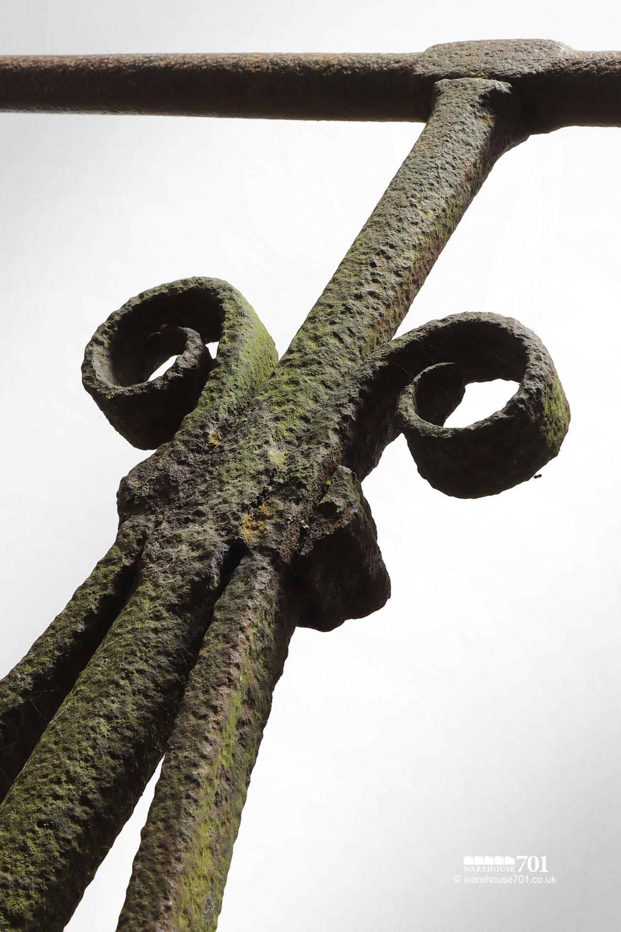 Reclaimed Late Victorian All Iron Counterweight Garden Roller #4