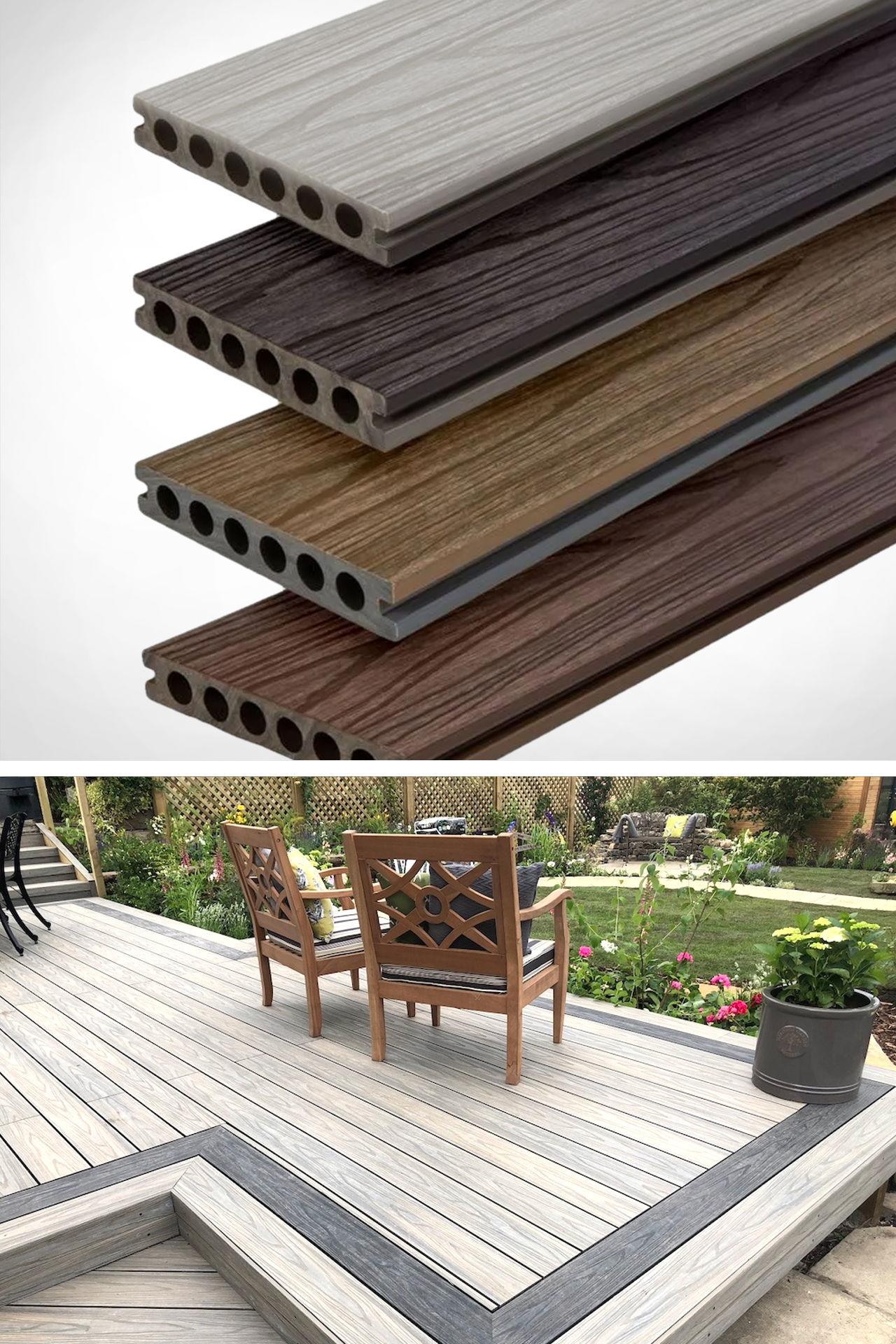 NEW Composite Decking Board DUAL Alternate Colour Reversible