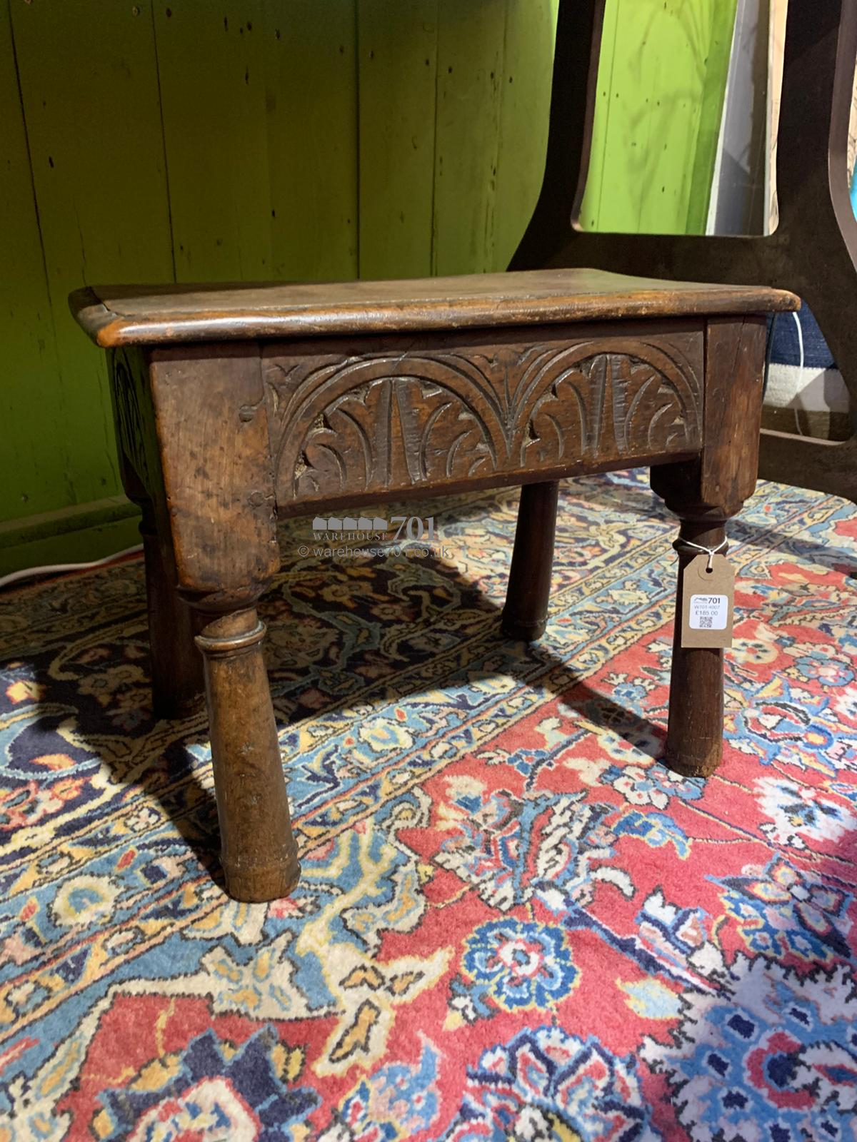 Rustic Wardrobe Stool Antique Rustic Stool
