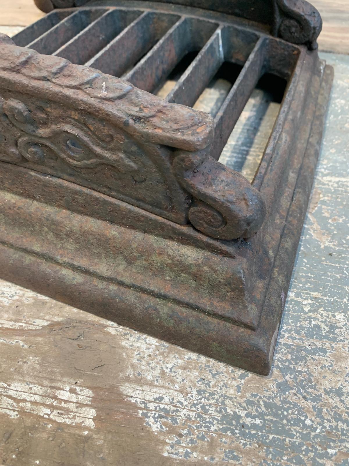 Antique cast boot scraper