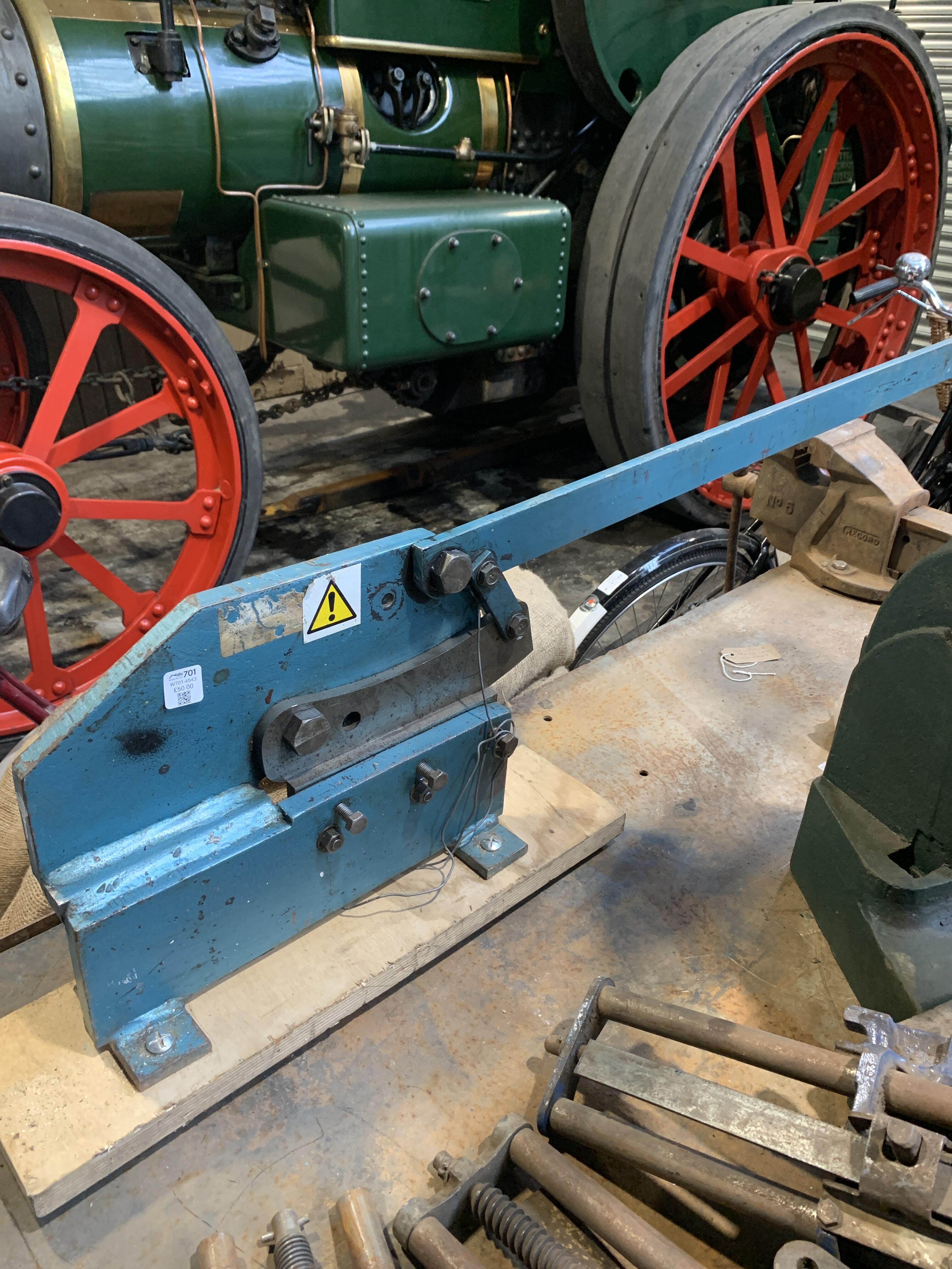 Bench Mount Shear Reclaimed Bench Mounted Metal Shear