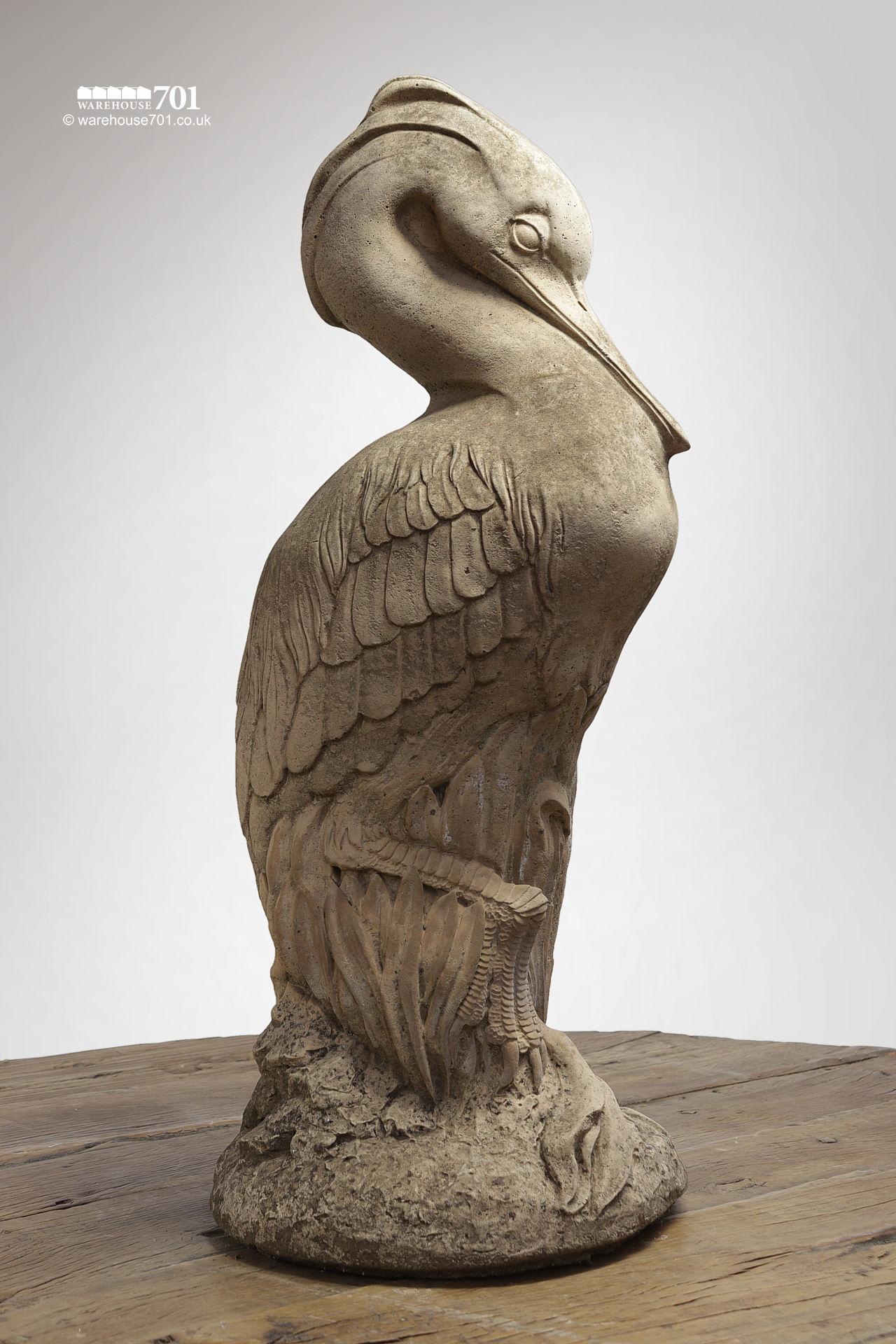 New Cast Stone Garden or Fishpond Bird Statue #4