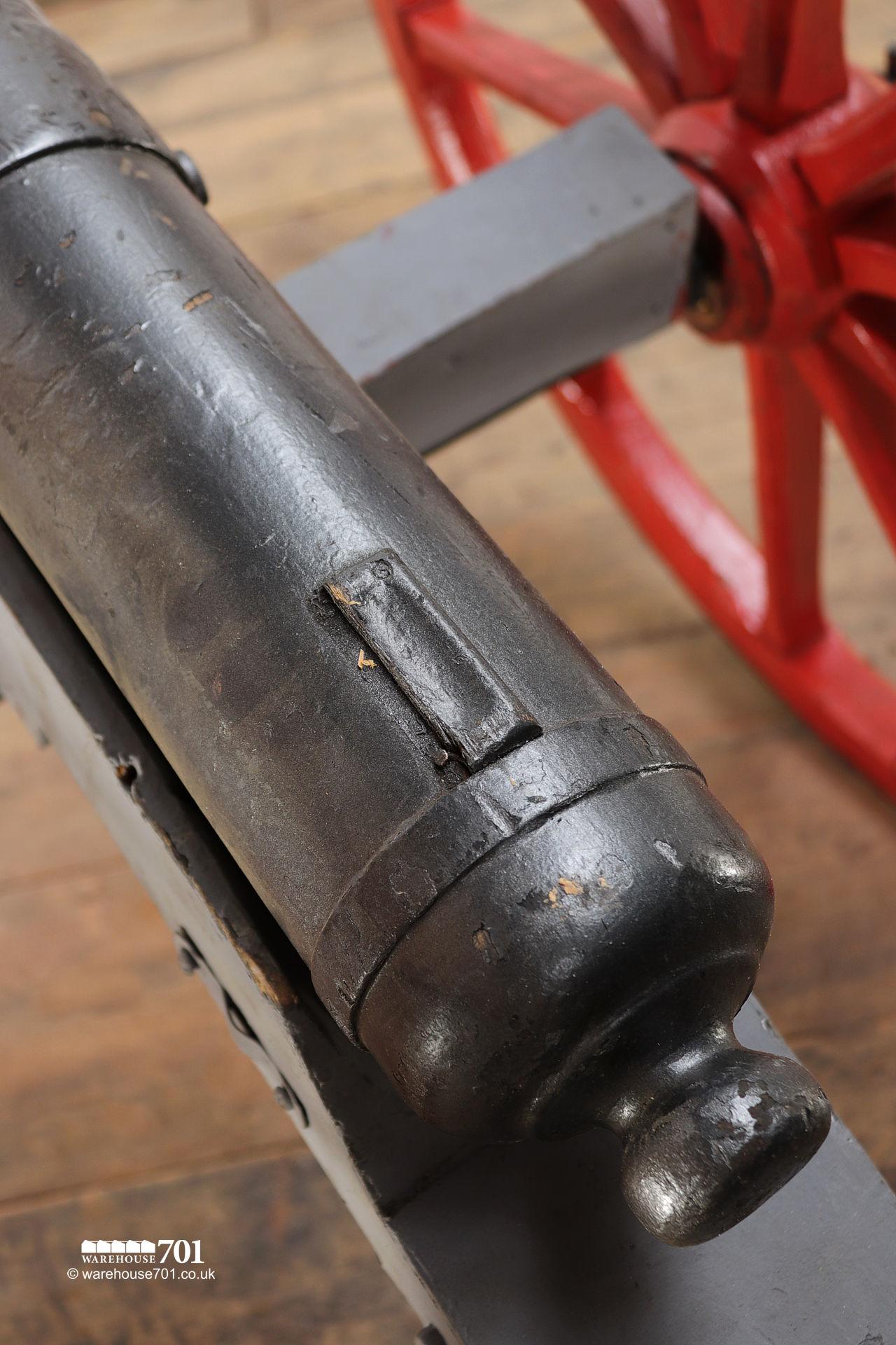 Fabulous Vintage Wooden Replica Cannon #6
