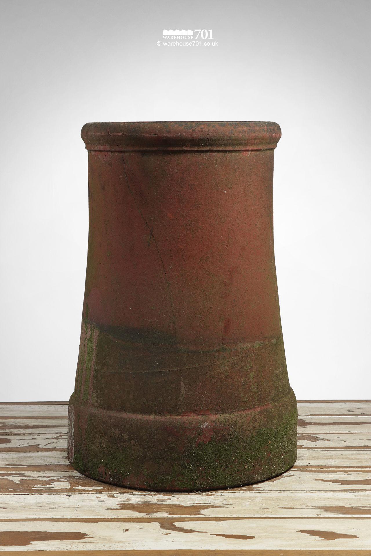 Elegant Roll Top Reclaimed Terracotta Chimney Pot #2