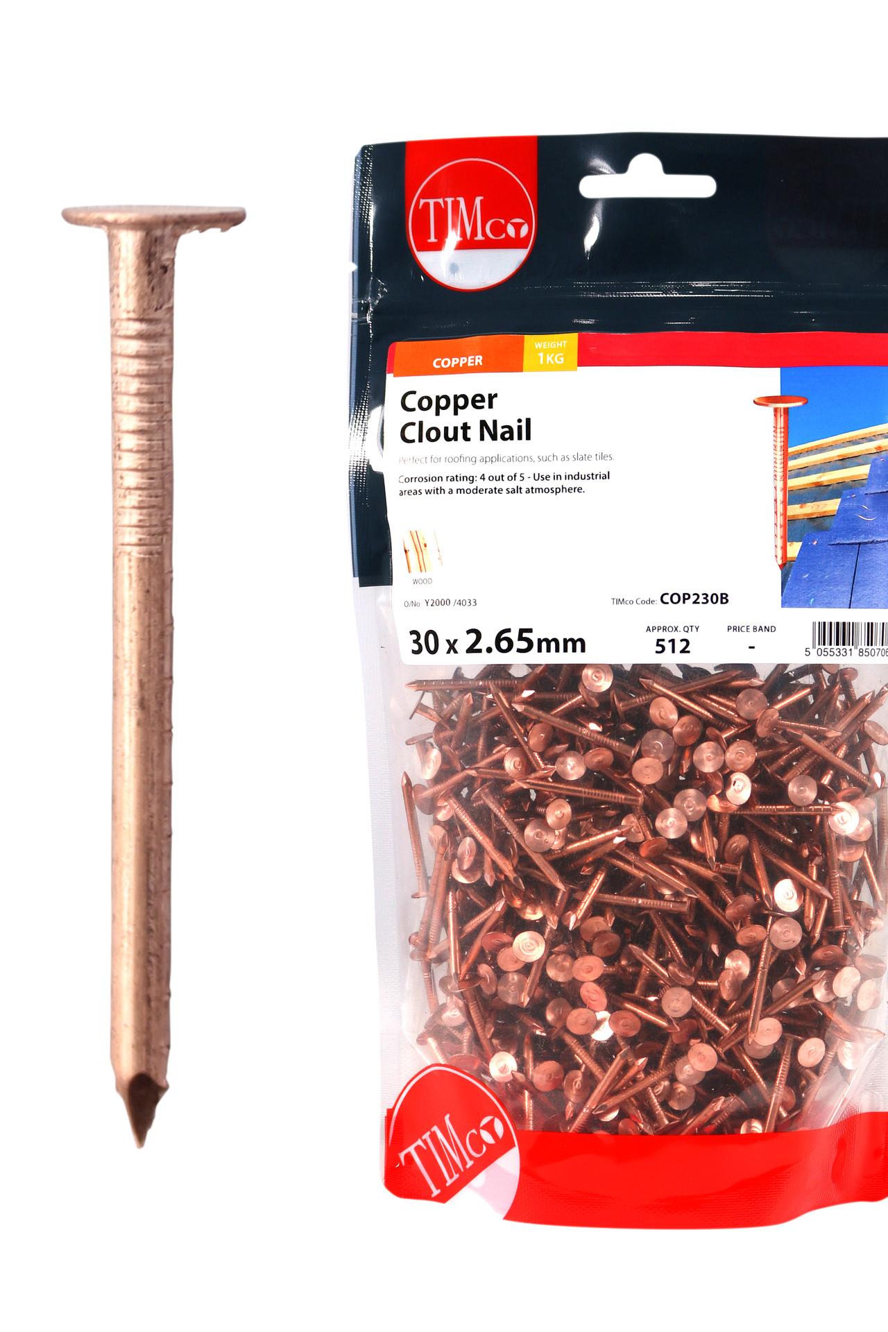 Clout Nails - Copper #1