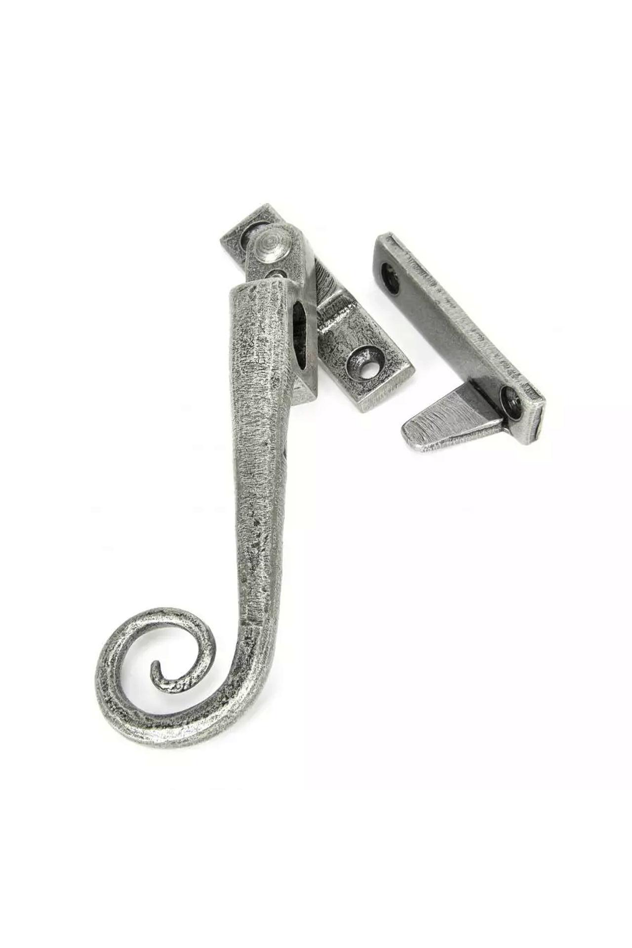 NEW From The Anvil Pewter Locking Night-Vent Monkeytail Fastener - LH