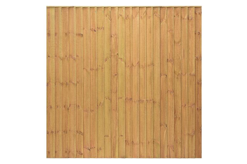 Standard Golden Featheredge or Close Board Timber Fence Panel #2