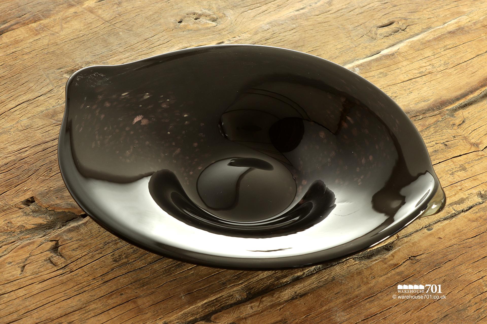 Polish Artisan Hand Blown Glass Platters or Dishes