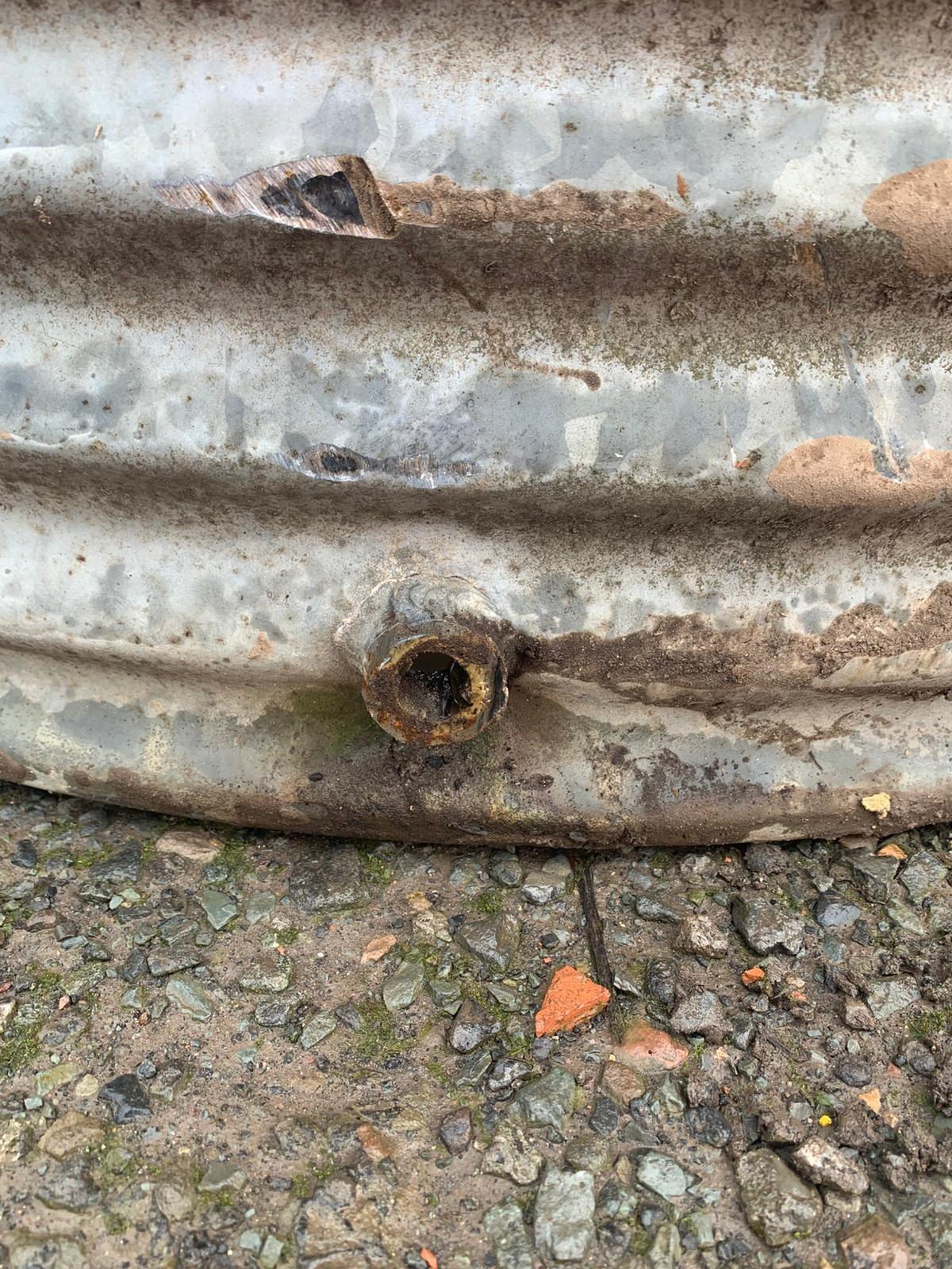 Revolved Tank Large galvanised round tank 152cm x 104cm