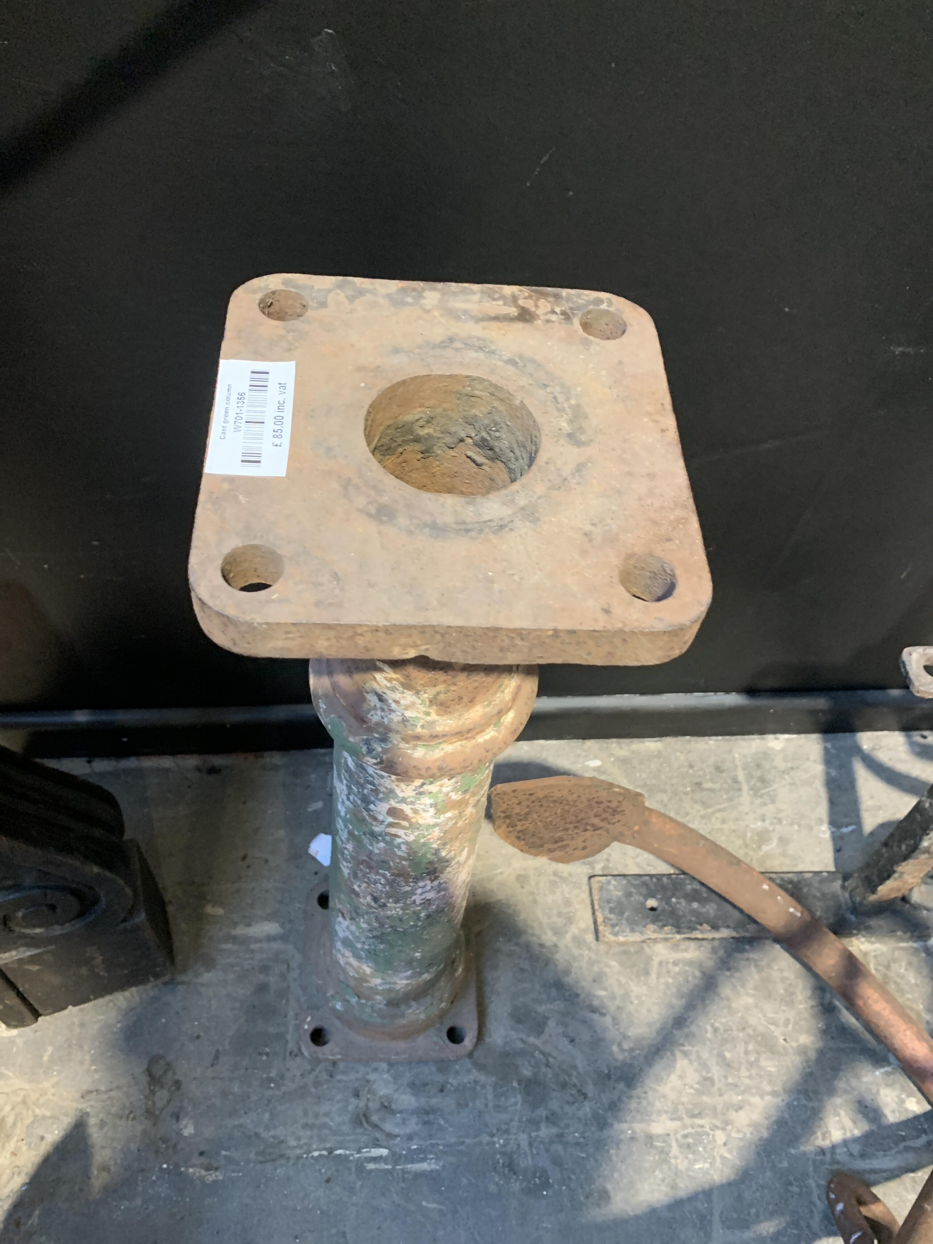 Vintage Green Metal Column