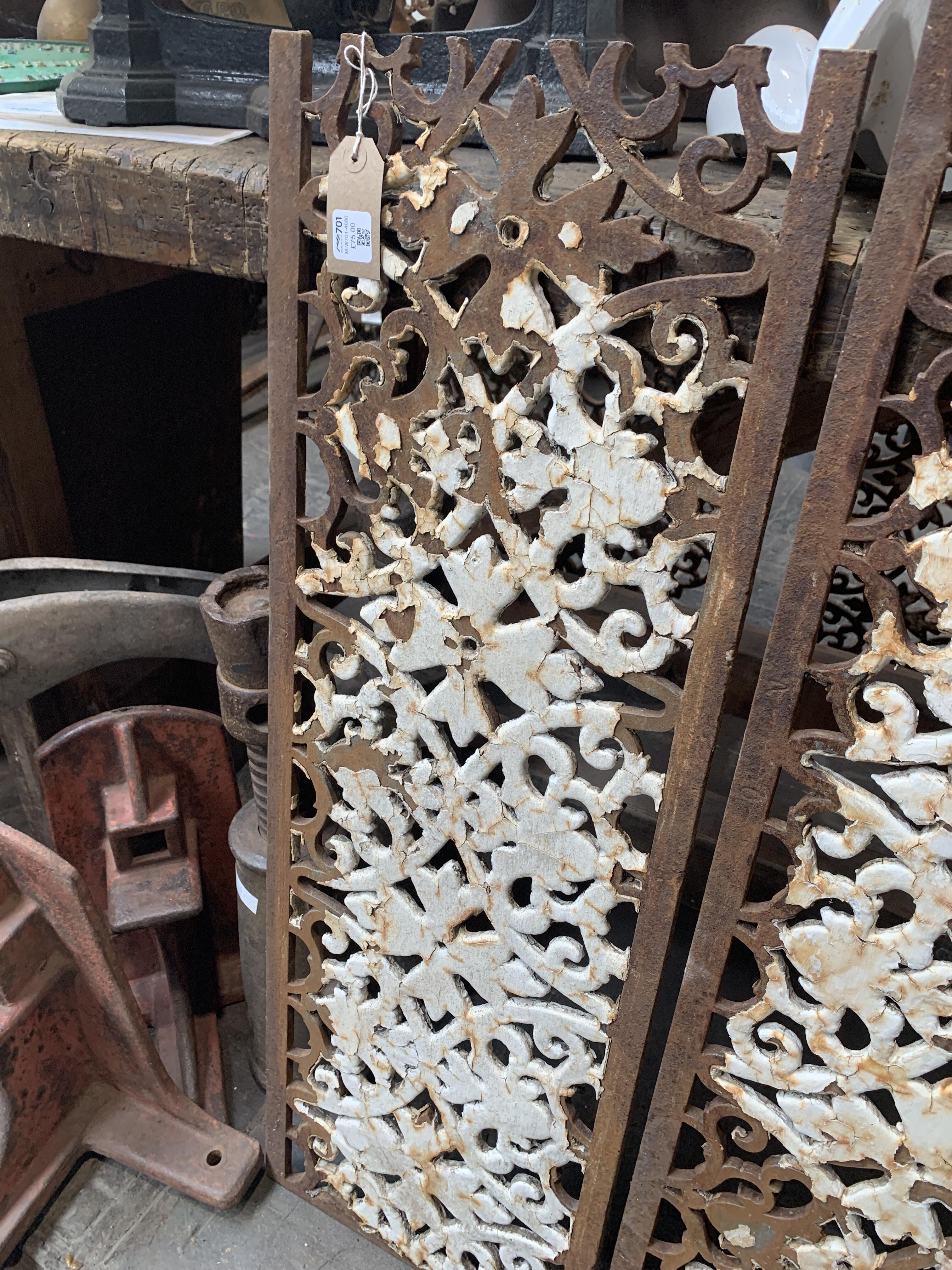 Victorian Cast Iron Decorative Panel - Small