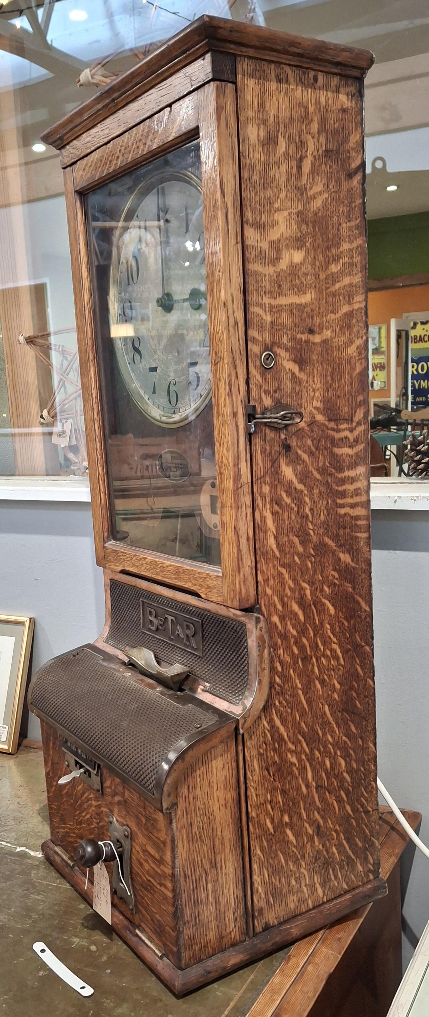 Vintage B-TAR Time Recorder Clocking In Machine